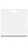 Headerbeutel 12,4x12,2cm wiederverschließbar und Kristallklar (100 Stück) [HB4X4XL]