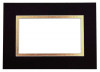 Fertig-Passepartouts Schwarz/Gold 27,9x35,6cm doppelte Dicke mit 19,4x24,5cm Ausschnitt (10 Stück) [MD20176]
