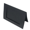 Glückwunschkarten Schwarz mit 8,5x13,7 rechteckiger Schnitt - Außengröße für 10x15 Druck 240g 13x17,8cm (25 Stück) [PJ02112]