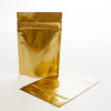 Standbodenbeutel Gold 23x12x34,5cm | 907 Gramm (100 Stück) [ZBGM6G]