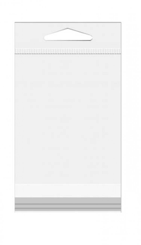Headerbeutel 17,6x25,4cm wiederverschließbar und Kristallklar (100 Stück) [HB610]