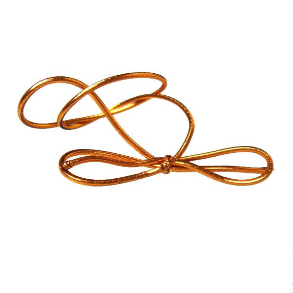 Dekorative Schleifen metallisch Kupfer 40,5cm (50 Stück) [16MC]