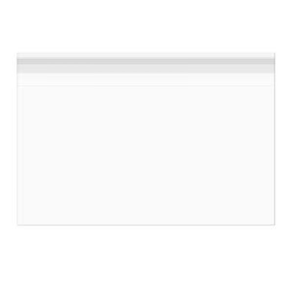 Klappenbeutel 11x8cm Hochtransparent (100 Stück) [B34]
