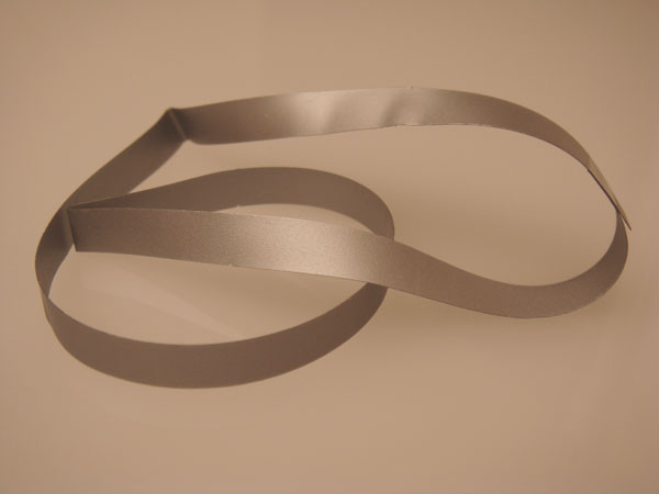 Dekorative Schleifen dehnbares Vinyl Silber 35,6cm (50 Stück) [14CVLSV]