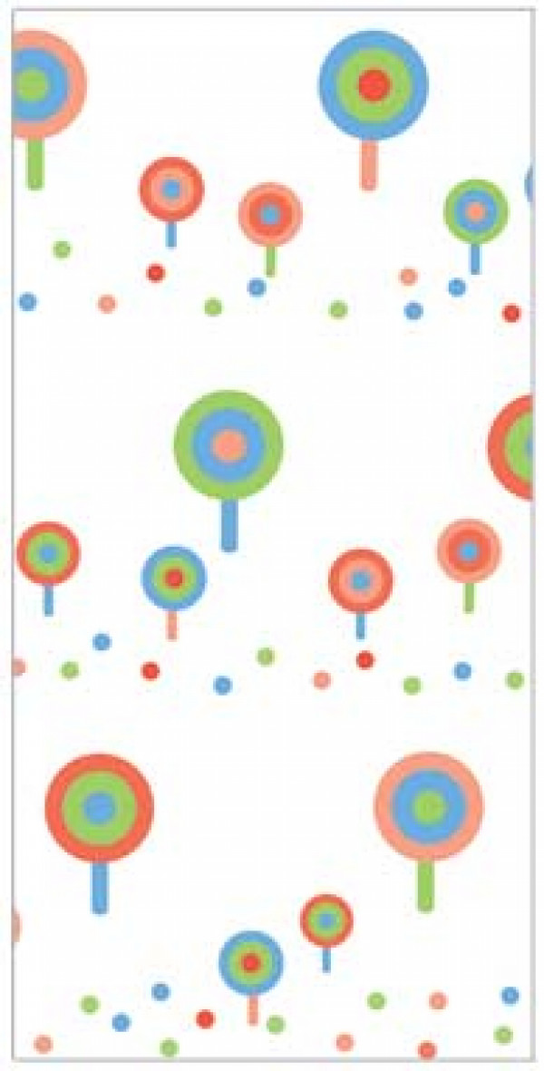 Bedruckte Beutel Lutscher 12,7x7,6x29,2cm mit Seitenfalten (100 Stück) [CG5LP]