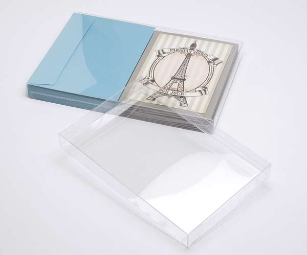 Klarsichtschachteln 14,9x1,6x22,4cm Kristallklar (25 Stück) [FB185]