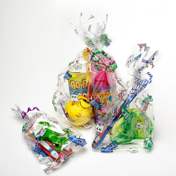 Bedruckte Beutel Putz dir die Zähne 12,7x7,6x29,2cm mit Seitenfalten (100 Stück) [G5BYT]