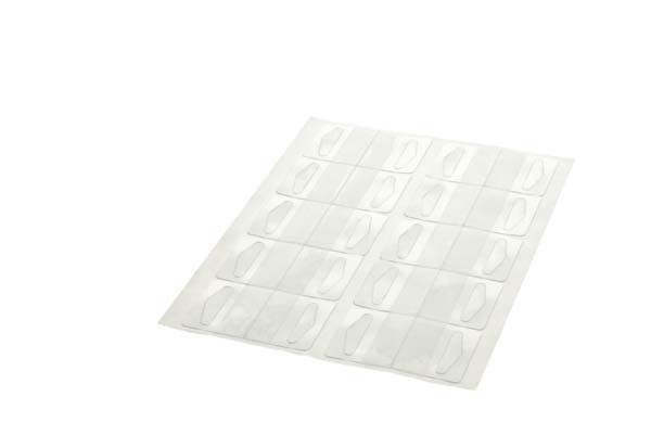 Aufhängehaken klebend mit Delta Loch (1 Blatt) [HT1]