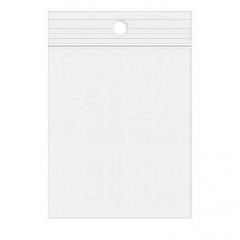 Druckverschlussbeutel mit Hangloch 7,5x10cm PE 50 Mikron (100 Stück) [2PR34]