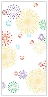 Bedruckte Beutel Feuerwerk 8,9x5,1x19,1cm mit Seitenfalten (100 Stück) [CG3FW]