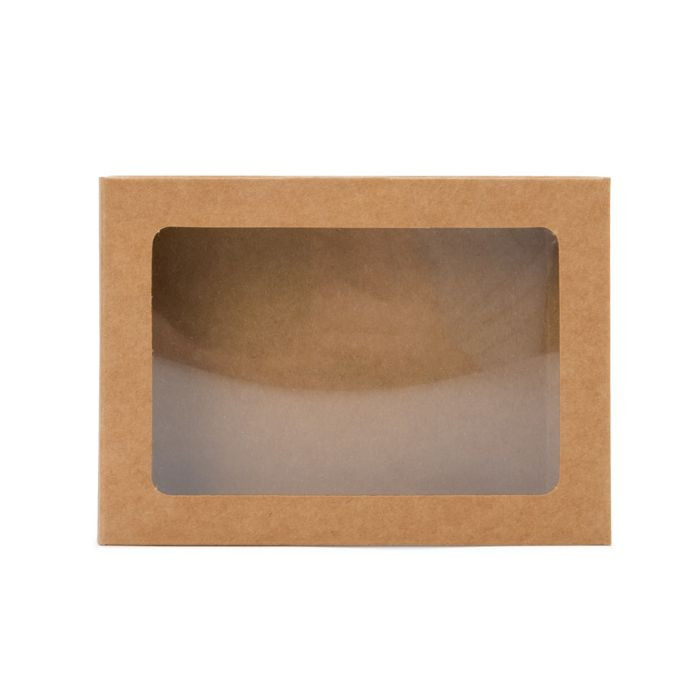 Pappschachteln mit Fenster 13,5x1,6x18,5cm (25 Stück) [WKRG1]