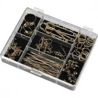 Schmuckteile - Starter Set , Vergoldet, 1Set [HOB-100211]