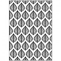 Präge-Schablone, Größe 13x18,5 cm, Stärke: 2 mm, Blätter, 1Stck [HOB-11776]