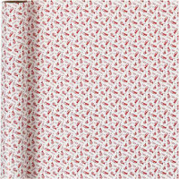 Geschenkpapier, B 70 cm, 80 g, 4 m, Weiß, Rot [HOB-190120]