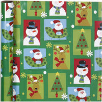 Geschenkpapier, B 70 cm,  80 g, Kubistische Weihnachten, 4m [HOB-190190]