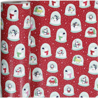Geschenkpapier, B 57 cm,  80 g, Schneekugeln, 150m [HOB-19020]