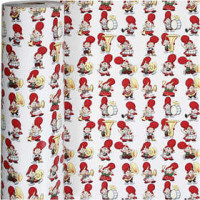 Geschenkpapier, B 57 cm,  80 g, Wichtel-Orchester, 150m [HOB-19021]