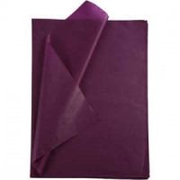 Seidenpapier, Blatt 50x70 cm,  14 g, Bordeaux, 10Bl. [HOB-200884]