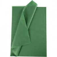 Seidenpapier, Blatt 50x70 cm,  14 g, Grün, 10Bl. [HOB-200885]
