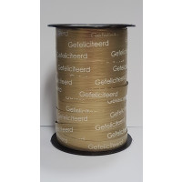 Kräuselband Congratulations Gold 10mm x 250 meter (1 Rolle) [HV-CON10GO]