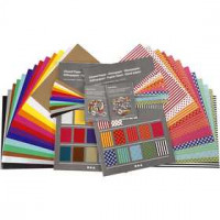 Glanzpapier - Klassenset, Blatt 32x40 cm,  80 g, 1Set [HOB-20779]