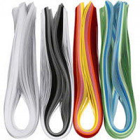 Quilling-Streifen, B 5 mm, L 78 cm, 12x100Stck., 120 g [HOB-20799]
