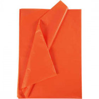 Seidenpapier, Blatt 50x70 cm,  17 g, Orange, 25Bl. [HOB-20862]