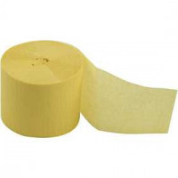 Krepppapier-Streifen, B 5 cm, L 20 m, Gelb, 20Rollen [HOB-20896]