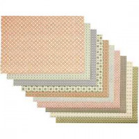 Country-Papier, Sortiment, Blatt 50x70 cm,  100 g, 10Bl. sort. [HOB-20985]
