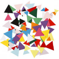 Karton-Mosaik, Größe 10+15+20 mm, Dreieck, 180g [HOB-21011]
