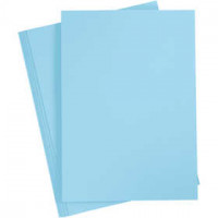 Farbkarton, A4 210x297 mm,  180 g, Himmelblau, 20Bl. [HOB-211056]