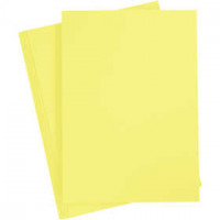 Karton, farbig, A4 210x297 mm,  180 g, Kanariengelb, 20Bl. [HOB-21111]