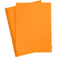 Karton, farbig, A4 210x297 mm,  180 g, Mandarin, 20Bl. [HOB-21113]