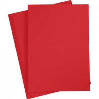 Karton, farbig, A4 210x297 mm,  180 g, Weihnachtsrot, 20Bl. [HOB-21115]