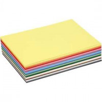 Farbkarton, A5 148x210 mm,  180 g, Sortierte Farben, 60Bl. sort. [HOB-214250]