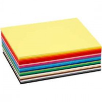Farbkarton zum Basteln, A6 105x148 mm,  180 g, Sortierte Farben, 120Bl. sort. [HOB-214260]