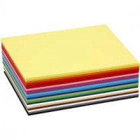 Farbkarton zum Basteln, A6 105x148 mm,  180 g, Sortierte Farben, 300Bl. sort. [HOB-21426]