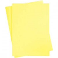 Karton, farbig, A2 420x600 mm,  180 g, Kanariengelb, 10Bl. [HOB-21511]