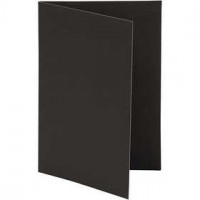 Briefkarte, Schwarz, Größe 10,5x15 cm,  250 g, 10Stck. [HOB-216002]