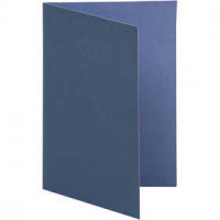 Briefkarte, Dunkelblau/Hellblau, Größe 10,5x15 cm,  250 g, 10Stck. [HOB-216004]