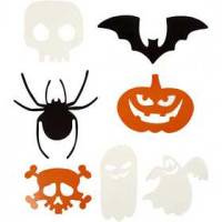 Halloween-Motive, Größe 5-10 cm,  180 g, 50sort. [HOB-234620]