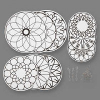 Mobile mit Motiv-Anhängern, Blumen, D: 12+15+18 cm,  300 g, 3Sets [HOB-235810]
