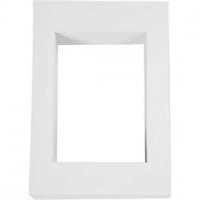 Passepartout-Rahmen, Größe 198x280 mm, Bildausschnitt: 135x190 mm, Weiß, 500 g, 100Stck. [HOB-23598]