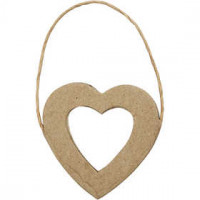 Herzrahmen, H 7,5 cm, B 7 cm, 6Stck. [HOB-263433]