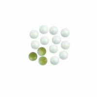 Mini Glass beads assortment, size 0.6-0.8+1.5-2+3 mm, 3 tubs, mother-of-pearl [HOB-28390]