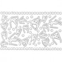 Schaum Sticker, Größe 5-30 mm, Blatt 9x14 cm, 1 Bl., Weiß [HOB-28427]
