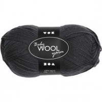 Baby-Wolle, L 172 m, Dunkelgrau, NM 14/4, 50g [HOB-41331]