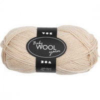 Baby-Wolle, L 172 m, Beige, NM 14/4, 50g [HOB-41336]
