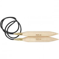 Rundstricknadel, Nr. 25 , L 150 cm, Birke, 1Stck [HOB-42196]