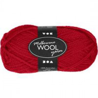 Melbourne Wolle, L 92 m, Rot, 50g [HOB-44716]